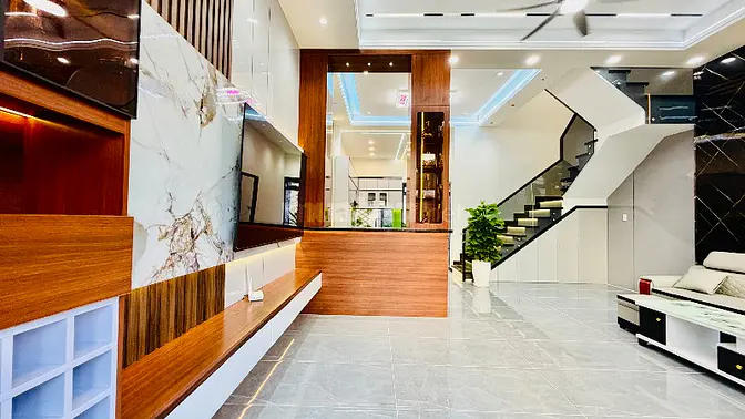 Bán biệt thự mini 6x21 đẹp xinh ngay Đặng Thúc Vịnh Hóc Môn
