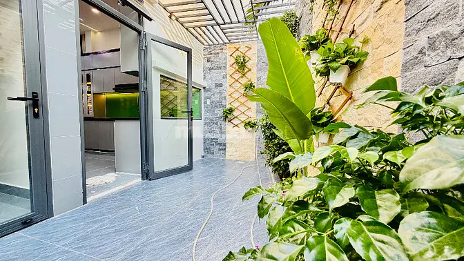 Bán biệt thự mini 6x21 đẹp xinh ngay Đặng Thúc Vịnh Hóc Môn