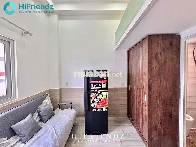 PHÒNG GÁC SIÊU XINH CÁCH UEH B 3km có thang máy, hầm xe - FULL NT