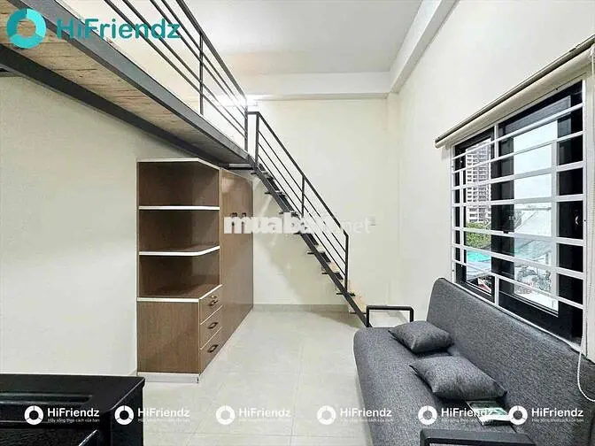 CHO THUÊ DUPLEX FULL NỘI THẤT - CỬA SỔ TRỜI THANG MÁY NGAY AEON , HUIT