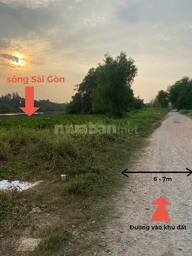 Bán đất P.Tây Nam Tp HCM giáp rạch, gần sông SG, tiện ra TL744