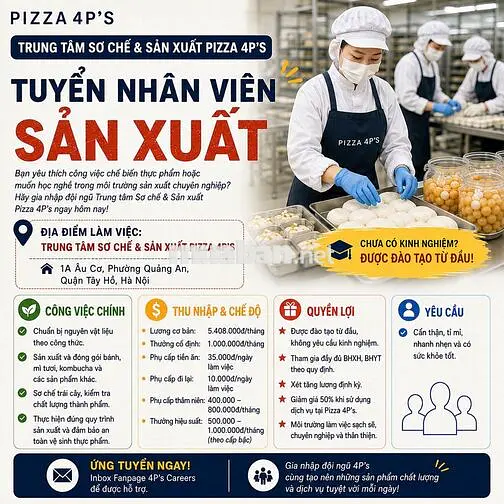 Nhân làm món tráng miệng làm việc tại HN ( 8tr)