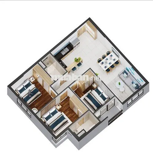 THUÊ NGAY CĂN HỘ PICITY QUẬN 12, 3PN FULL NỘI THẤT.