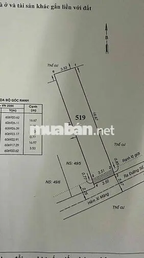 3tỷ450 Sở hữu ngay lô đất 61,9m2 full thổ cư Ngay chợ Hiệp Bình