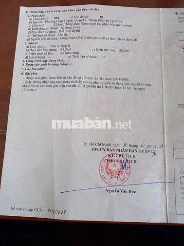 Bán nhà nát Mặt tiền 8m nhánh Hiệp Thành 17, Q12 cũ