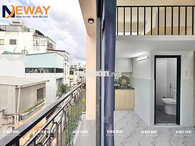 Phòng mới xây có ban công gần đh Văn Hiến đh Hồng Bàng ở được 4 người