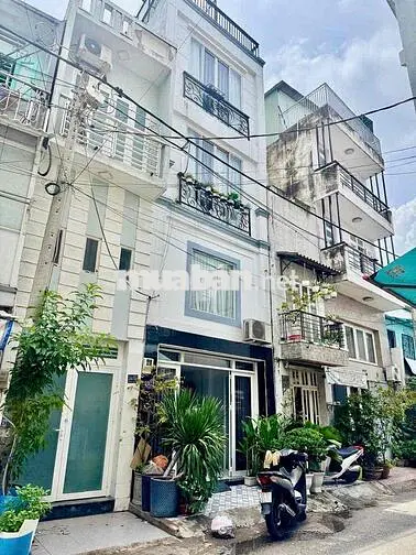 nhà mt hẻm xe hơi - 3pn - 4wc - phù hợp kdoanh or ở - 5 lầu - 18tr