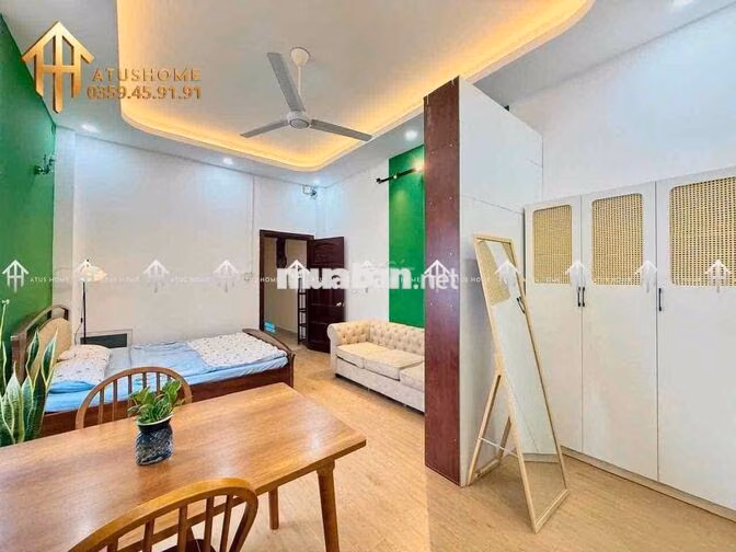 Cho thuê 1pn tách bếp ban công rộng 40m2 siêu thoáng ngay Trường Sa