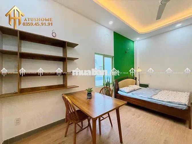 Cho thuê 1pn tách bếp ban công rộng 40m2 siêu thoáng ngay Trường Sa