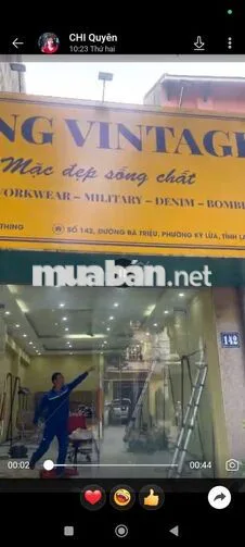 CHO THUÊ MẶT BẰNG KINH DOANH PHỐ BÀ TRIỆU