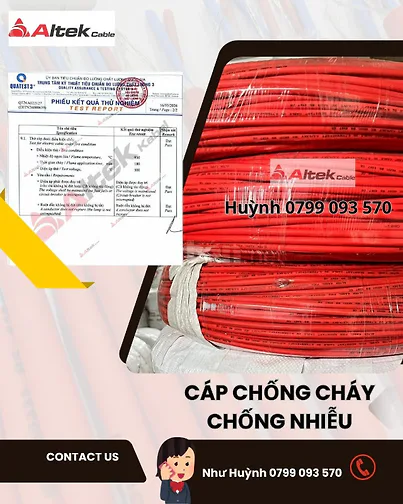 cáp tín hiệu chống cháy 2x1 0mm2