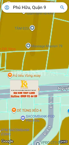 Đất Thổ cư Nguyễn Duy Trinh 65 tỷ