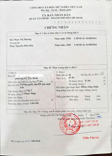 CĂN 1: BÁN NHÀ HẺM 3M(OXH) LẠC LONG QUÂN, P.10, Q.TB, 4,95 TỶ