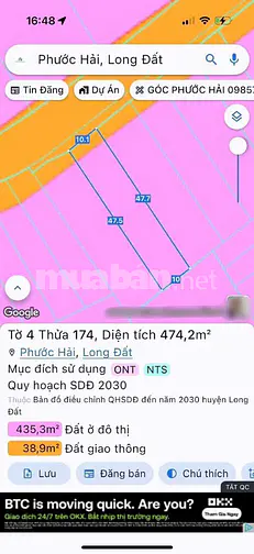 GIẢM 499TR XẢ NGỘP LÔ 474M2 MẶT TIỀN ĐƯỜNG TÔN THẤT THUYẾT - CÁCH BIỂN