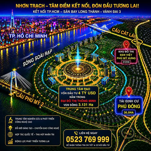 🔥 TDC PHÚ ĐÔNG – ĐẠI PHƯỚC | 140,5M² ĐẤT Ở – GIÁ 5,4 TỶ 🔥