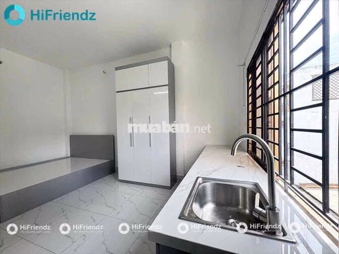 CHO THUÊ CĂN HỘ STUDIO MỚI 100% FULL NỘI THẤT CỬA SỔ , QUA UEH CsB 5p