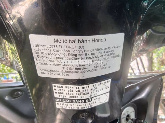 Honda Future FI 2016 bánh mâm thắng đĩa
