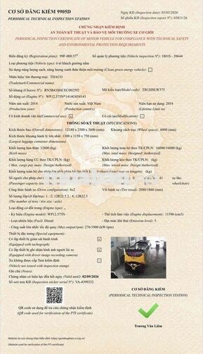 Thaco Weichai 41 giường 2 ghế Đen, Vàng