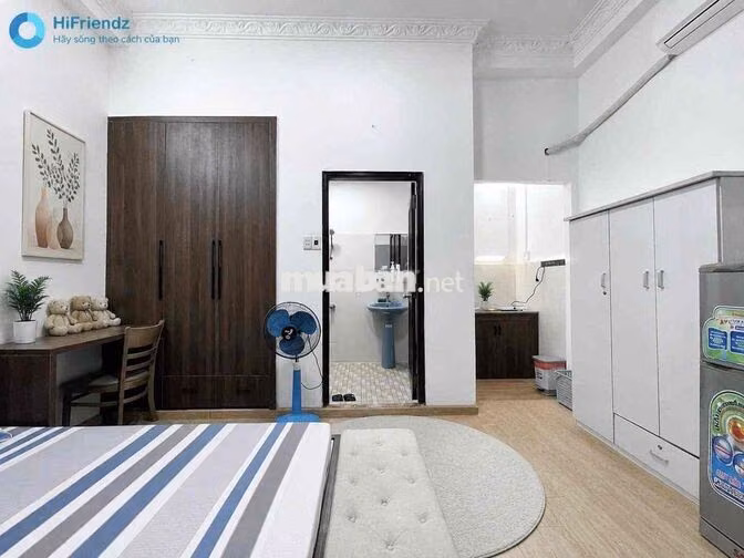 TRỐNG SẴN STUDIO ĐẦY ĐỦ NỘI THẤT NGAY ĐH VĂN HIẾN GẦN ÂU CƠ THANG MÁY