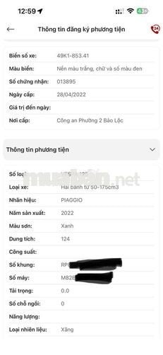 Piaggio Primavera 125 ABS 2022 Xanh ngọc 5.615 km