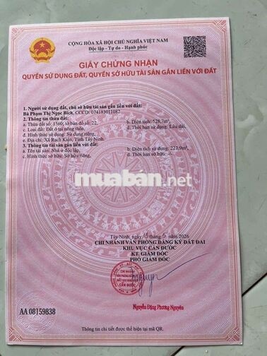 BIỆT THỰ SÂN VƯỜN 528M2 GIÁP RANH BÌNH CHÁNH FULL NỘI THẤT 