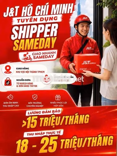 [J&T Q7] SHIPPER SAMEDAY: GIAO ĐƠN, HỐT LƯƠNG!