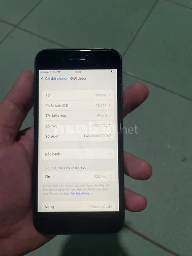 ip8 qt 64GB main màn zin, icl sạch