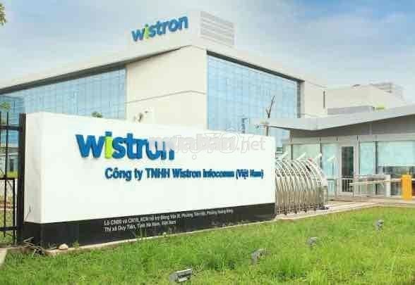 Wistron tuyển Công nhân thưởng 5 tr