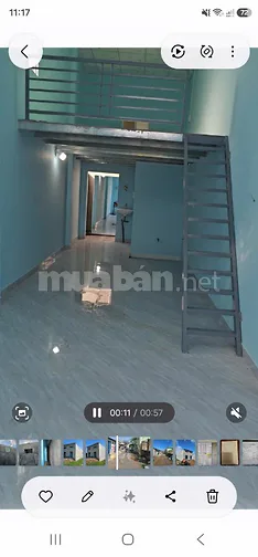 Cho thuê lâu dài  NHÀ MỚI XÂY. DT 3x12 có gác lững 3x6m, oto tới nhà