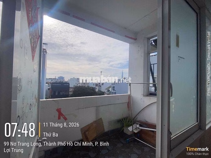 1 phòng ngủ tách bếp, 40m2, bancong lớn ngay 99 Nơ Trang Long
