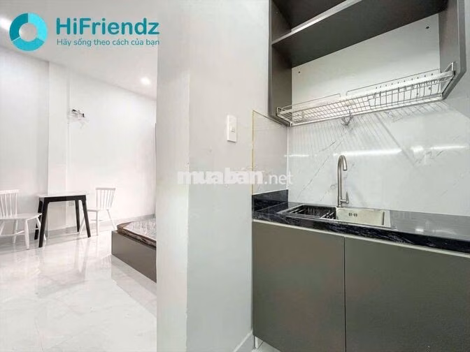 CĂN HỘ STUDIO 40M2 TÁCH BẾP FULL NỘI THẤT MÁY GIẶT RIÊNG NHÀ MỚI 100%