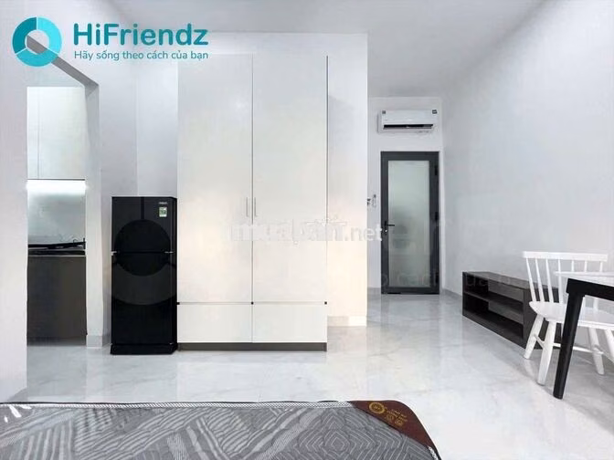 CĂN HỘ STUDIO 40M2 TÁCH BẾP FULL NỘI THẤT MÁY GIẶT RIÊNG NHÀ MỚI 100%