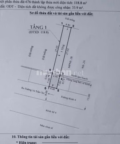 Bán nhà mặt tiền 2B Kinh số 4 Tân Tạo A Bình Tân 4,4x35m giá chỉ 6 tỷ.