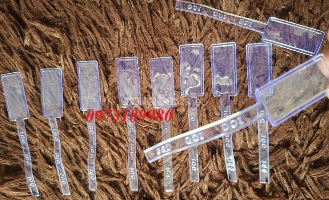Sản xuất túi tem dây có dập logo theo yêu cầu