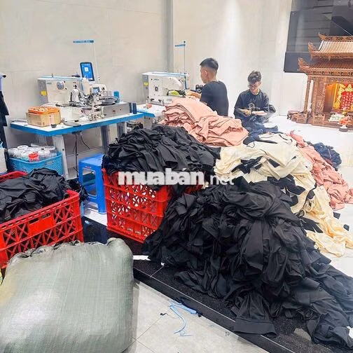 [BAO ĂN Ở, KO CẦN KN] 3 NHÂN VIÊN GẤP QUẦN ÁO GÒ V