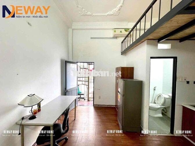PHÒNG GÁC CAO 2M NGAY TRỆT - FULL NỘI THẤT KẾ ĐẠI HỌC VĂN HIẾN - ÂU CƠ