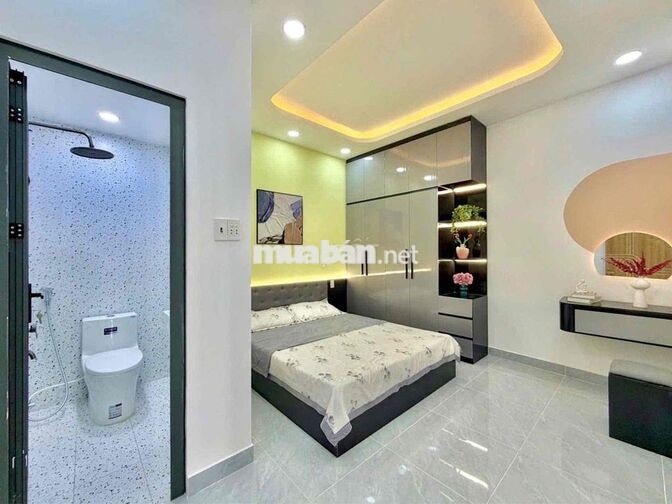 CHU VĂN AN-2 TẦNG LẦU-3PN 3WC FULL NỘI THẤT-DT 40M² (4x10) NỞ HẬU 4.4M