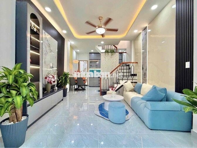 CHU VĂN AN-2 TẦNG LẦU-3PN 3WC FULL NỘI THẤT-DT 40M² (4x10) NỞ HẬU 4.4M