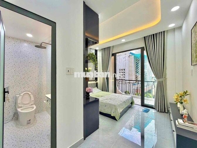 CHU VĂN AN-2 TẦNG LẦU-3PN 3WC FULL NỘI THẤT-DT 40M² (4x10) NỞ HẬU 4.4M