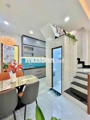 CHU VĂN AN-2 TẦNG LẦU-3PN 3WC FULL NỘI THẤT-DT 40M² (4x10) NỞ HẬU 4.4M
