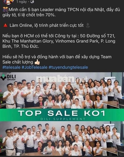 Tuyển dụng Telesale TPBS Nội Địa Nhật 🌷