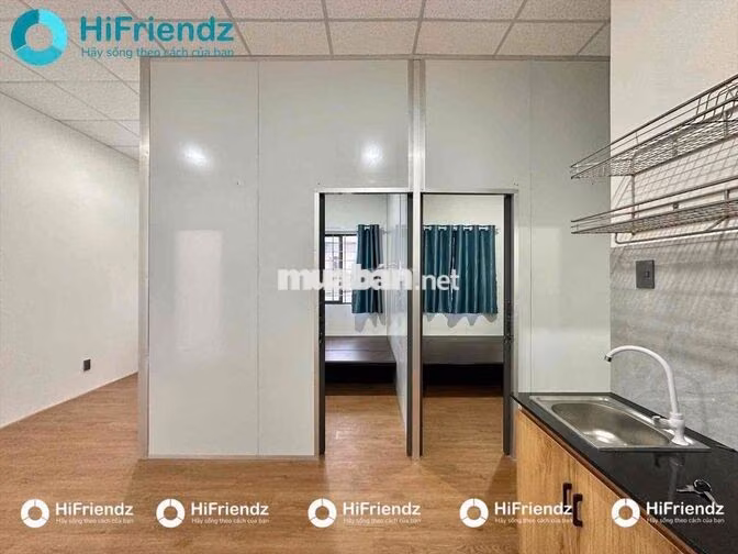 2PN CÁCH ĐẠI HỌC VĂN HIẾN 800m CÓ MÁY LẠNH CỬA SỔ THOÁNG