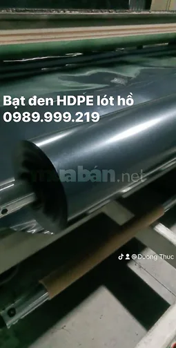 Bạt lót ao hồ, màng chống thấm HDPE, màng lót nhựa đen xanh 