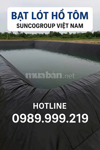 Bạt lót ao hồ, màng chống thấm HDPE, màng lót nhựa đen xanh 