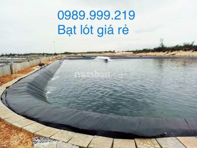 Bạt lót ao hồ, màng chống thấm HDPE, màng lót nhựa đen xanh 