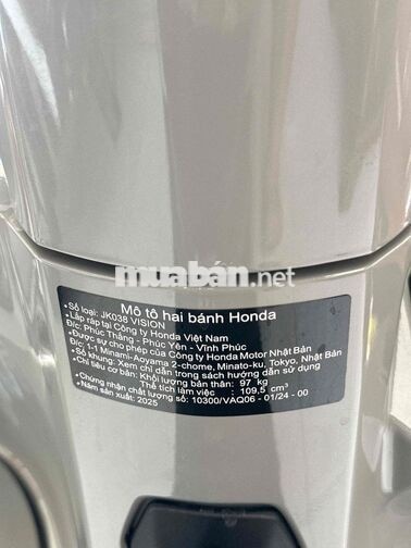 ❌ Honda Vision Bản Đặc Biệt 2025 Đi Lướt Như Mới❤️