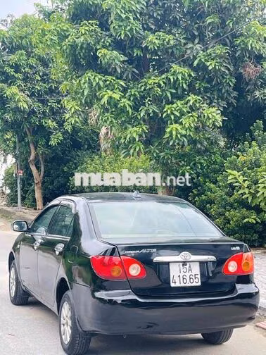 Toyota Corolla Altis 2002 Số sàn Đen