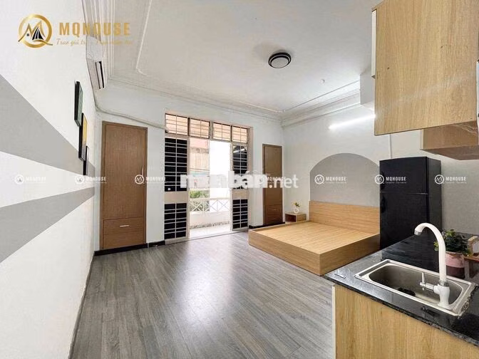 Căn Hộ Studio - 35m2 - Ban Công - Full Nội Thất- Khu K300