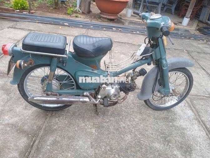 Honda Cub 70 Xanh Đạp nổ Êm mạnh