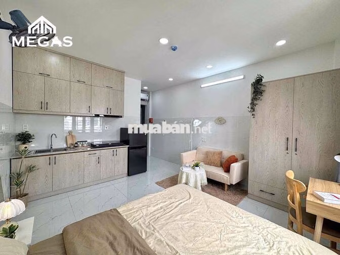 STUDIO ĐẦY ĐỦ NỘI THẤT - CỬA SỔ THOÁNG - ĐẠI HỌC HUFLIT